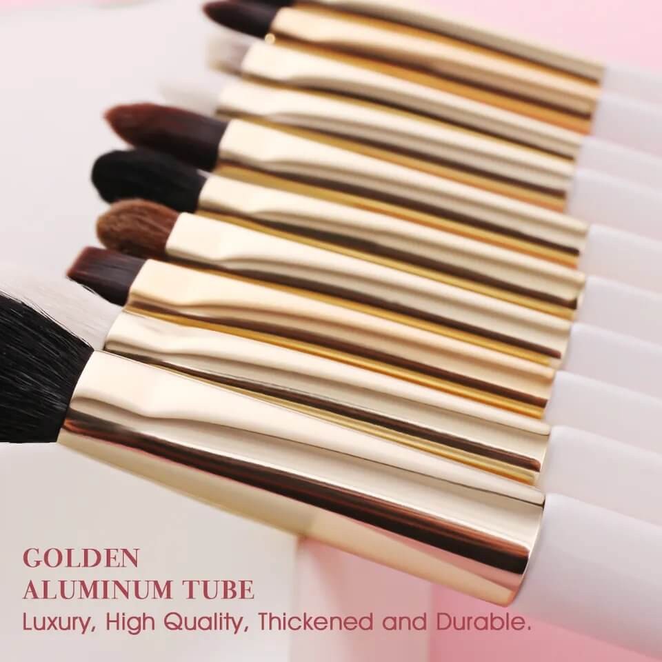 Set 20 pensule make-up Beili White Gold