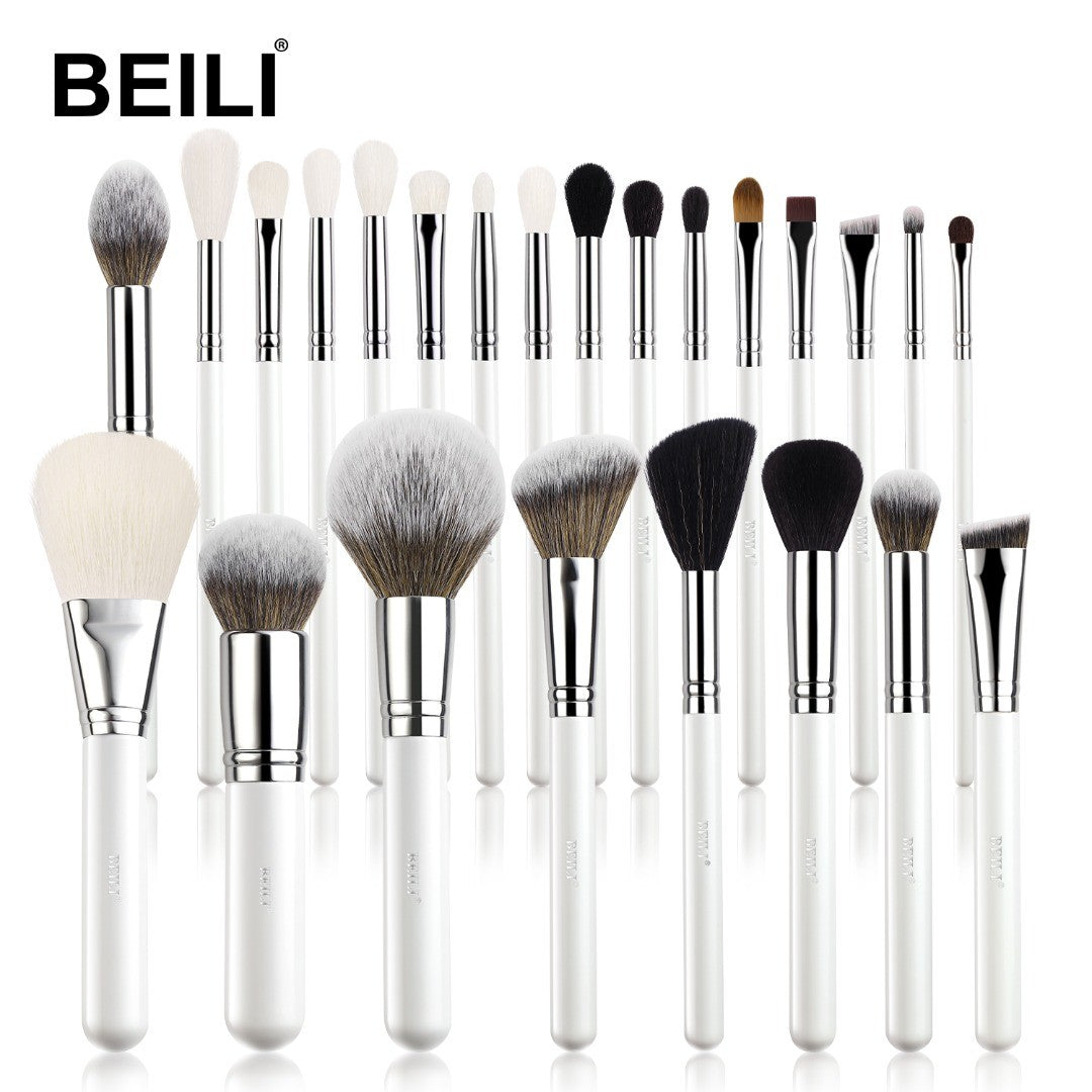 Set pensule make-up Beili White 24