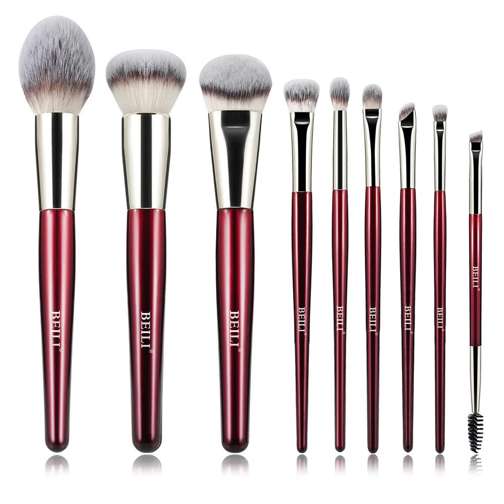 Set 9 pensule make-up Beili Red PR9 Vegan