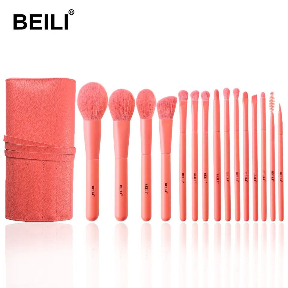 Set 15 pensule make-up Beili Orange Vegan