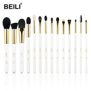 Set 14 pensule make-up Beili White Gold