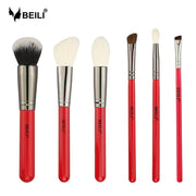 Set 6 pensule make-up Beili Red