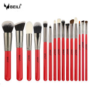 Set 15 pensule make-up Beili Red
