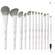 Set 12 pensule make-up Beili White + Suport Cilindric