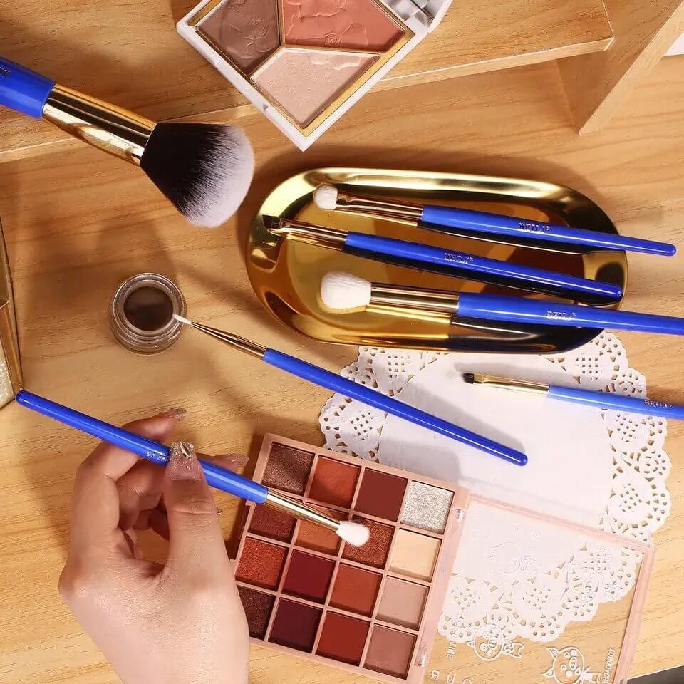 Set pensule Make-up Beili Blue 7