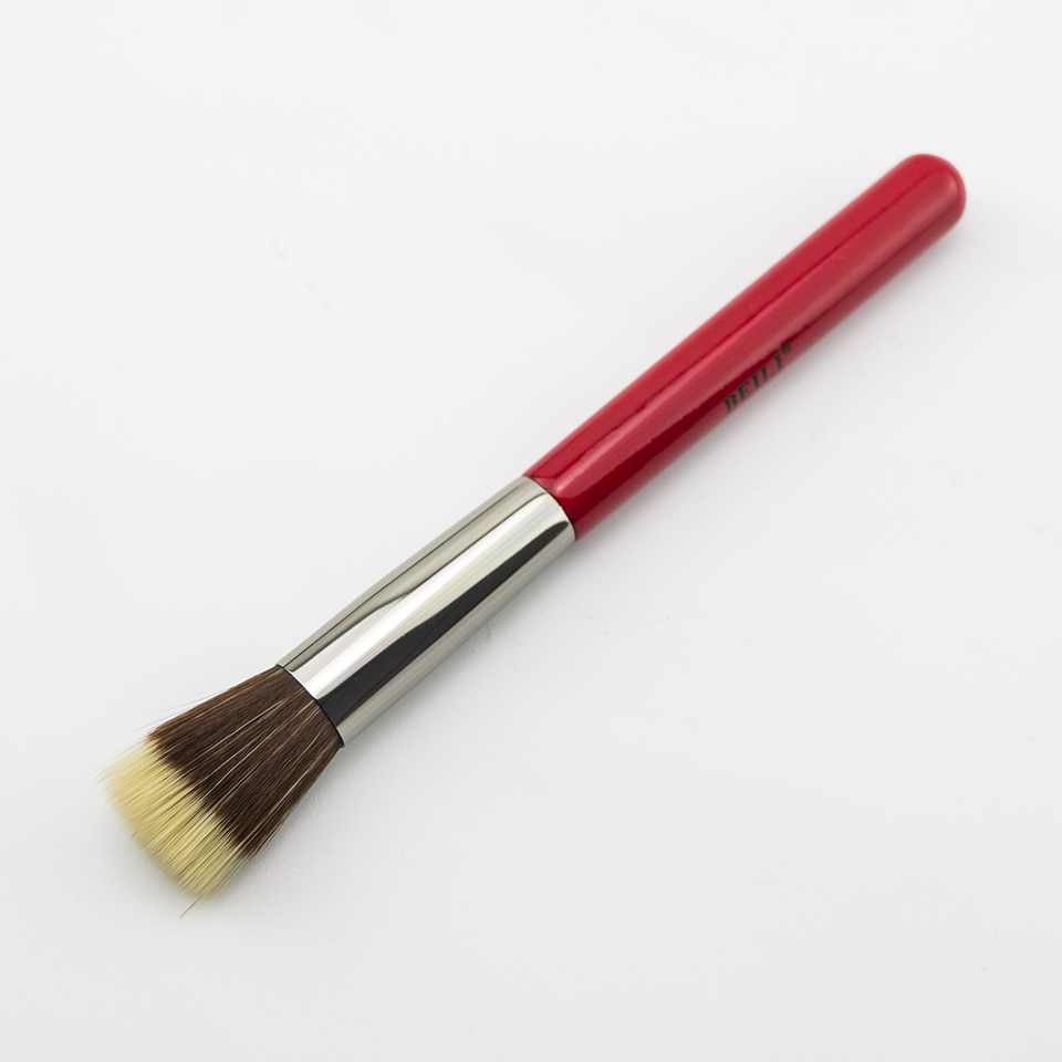 Pensula contouring/fond de ten par sintetic Beili Red H122
