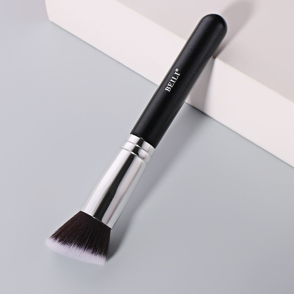 Pensula fond de ten par sintetic Beili Black B103