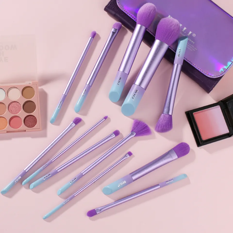 Set 12 pensule make-up Beili Purple Vegan