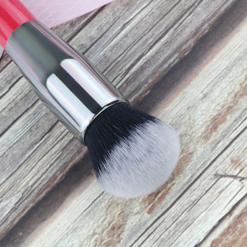 Pensula fond de ten par sintetic Beili Red H102