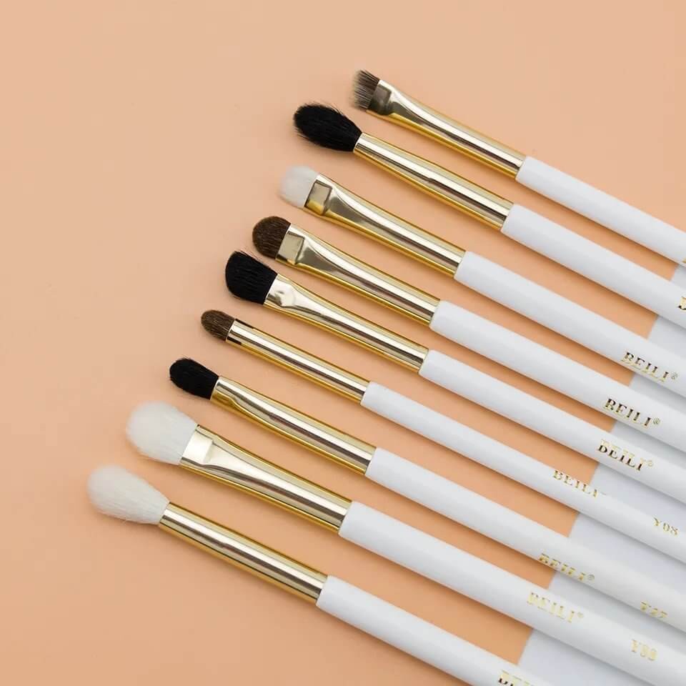 Set 9 pensule make-up Beili White Gold