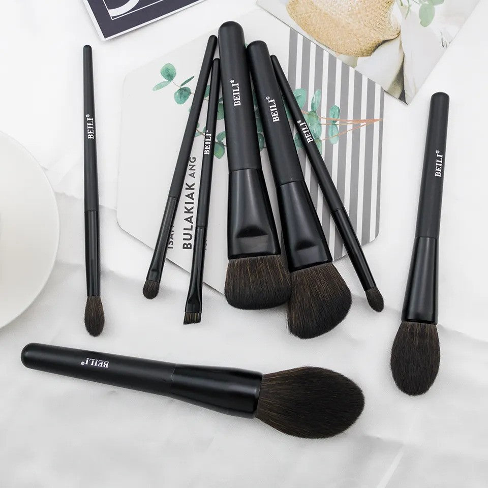 Set 8 pensule make-up Beili Luxury Black Vegan