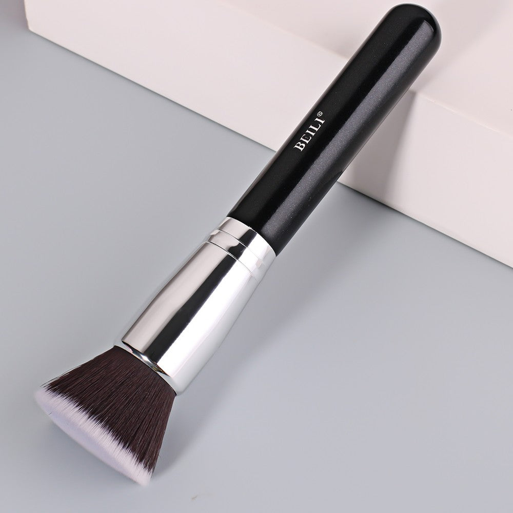 Pensula fond de ten par sintetic Beili Black B104