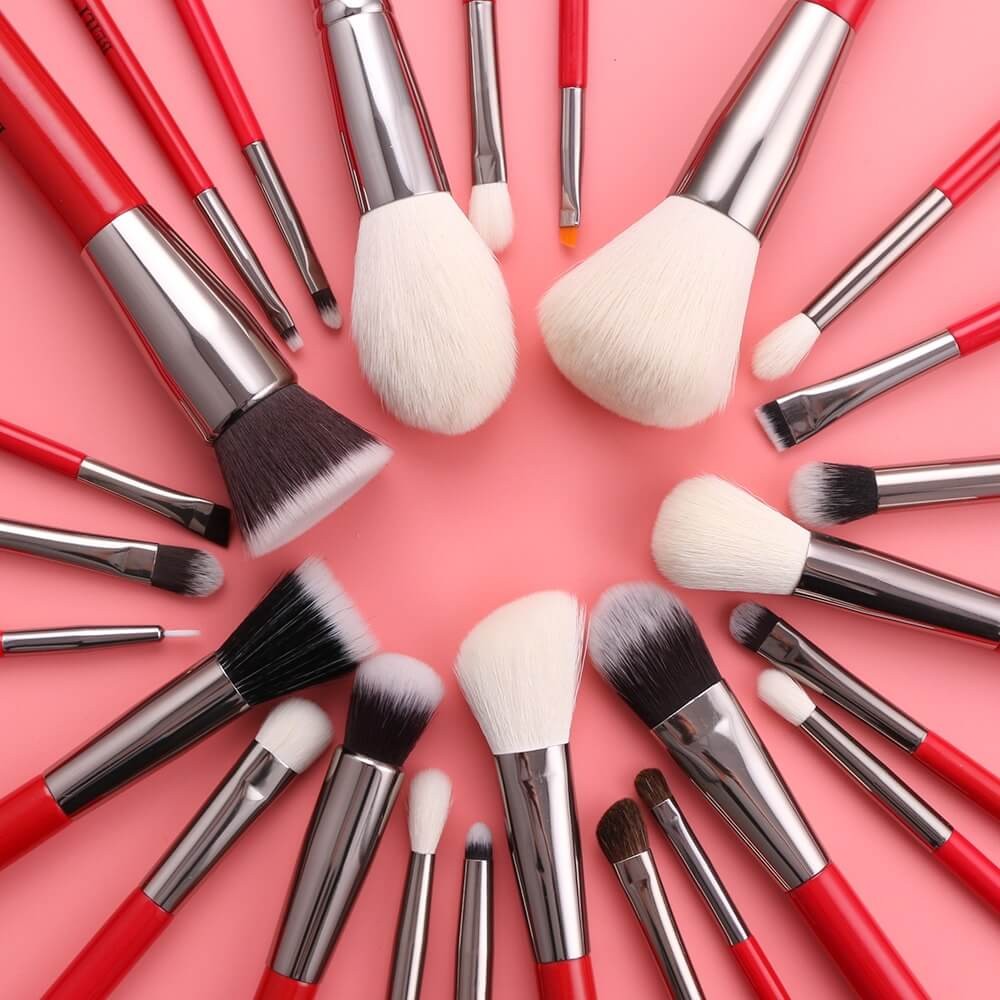 Set 25 pensule make-up Beili Red