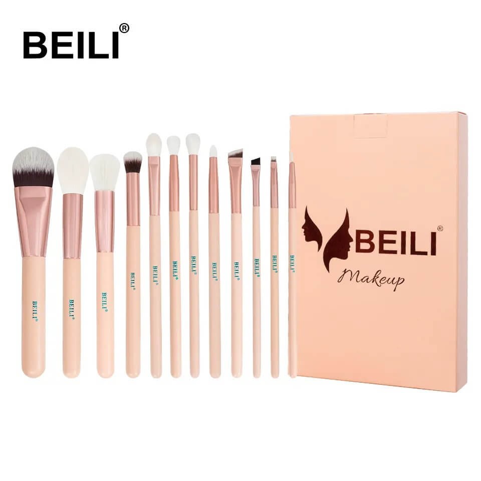 Set 12 pensule make-up Beili Cream