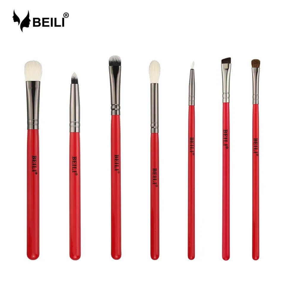 Set 7 pensule make-up Beili Red