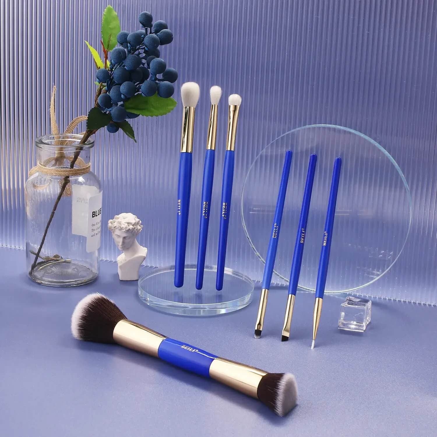 Set pensule Make-up Beili Blue 7