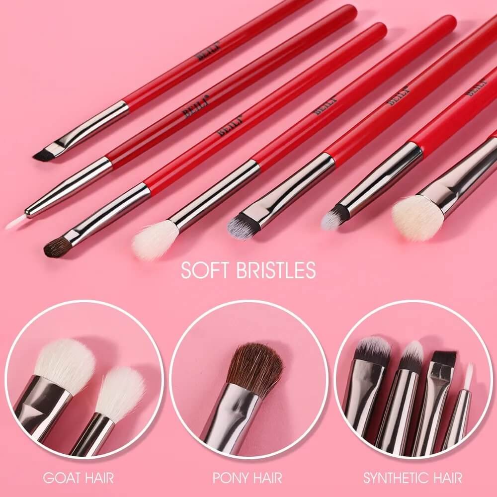 Set 7 pensule make-up Beili Red