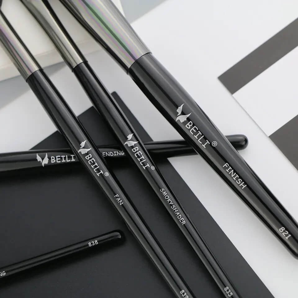 Set 10 pensule make-up Beili Black Professional