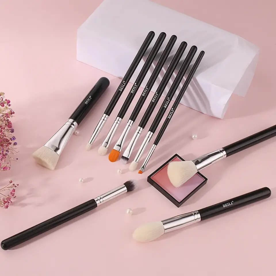 Set 10 pensule make-up Beili Black