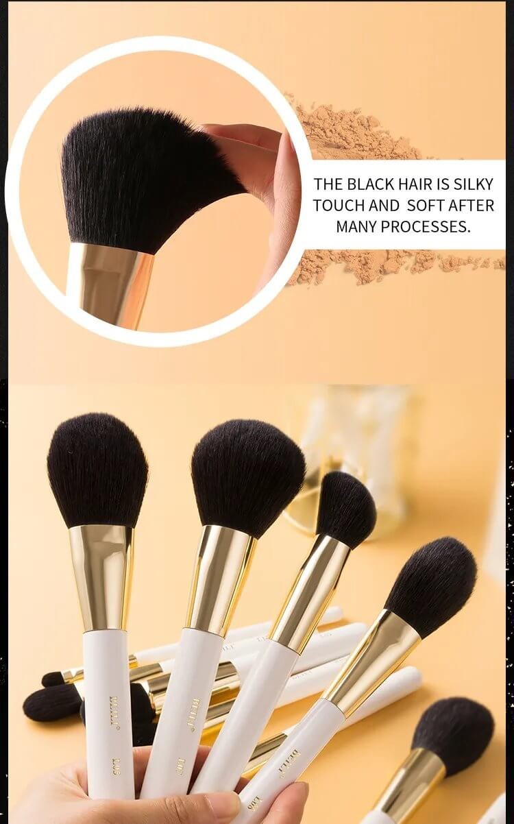 Set 25 pensule make-up Beili White Gold