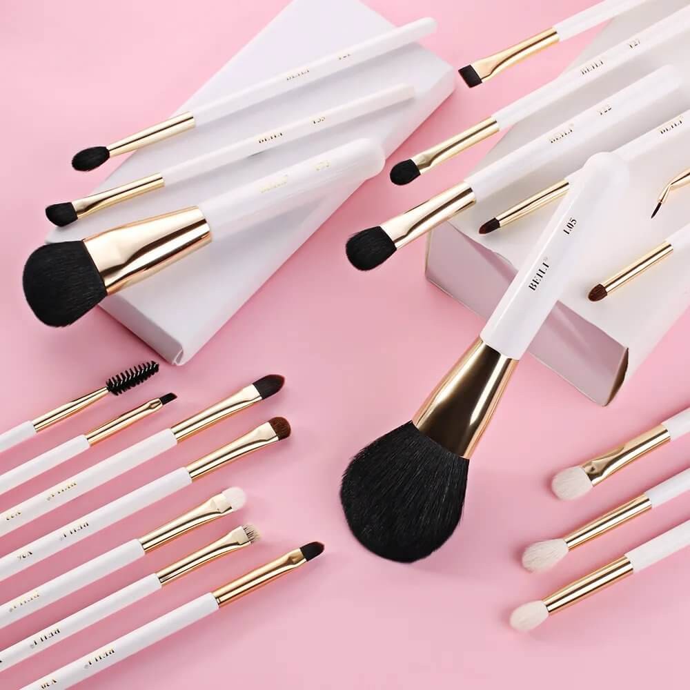 Set 20 pensule make-up Beili White Gold