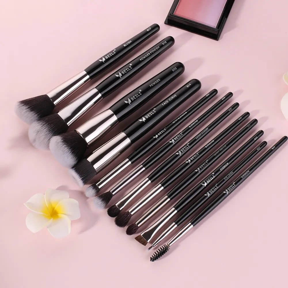 Set 12 pensule make-up Beili Black Professional