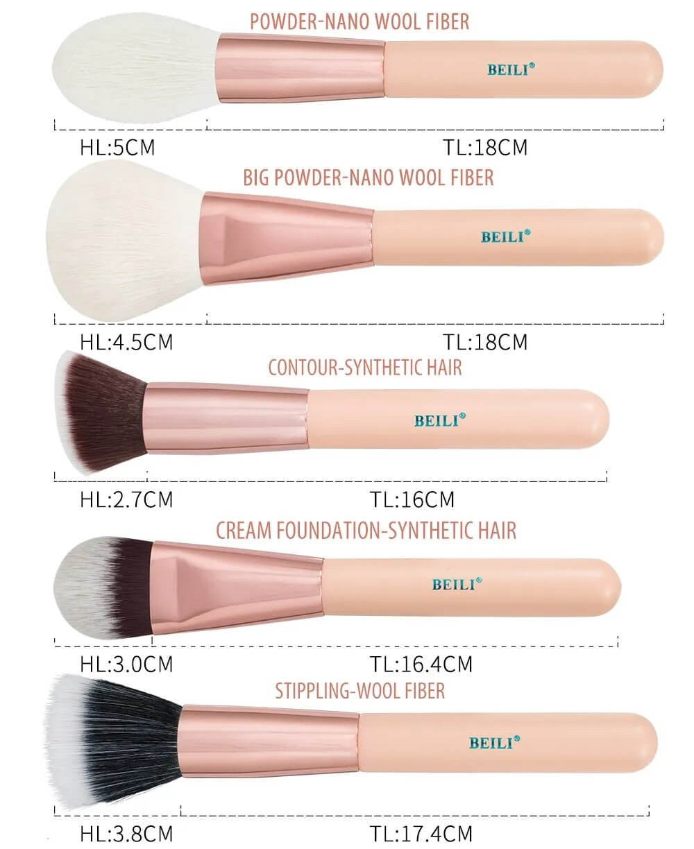 Set 25 pensule make-up Beili Cream