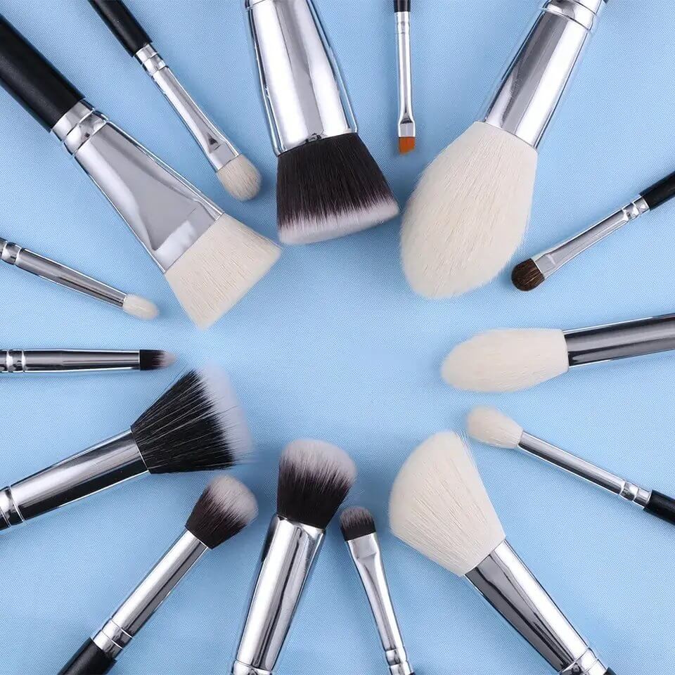 Set 15 pensule make-up Beili Black Professional