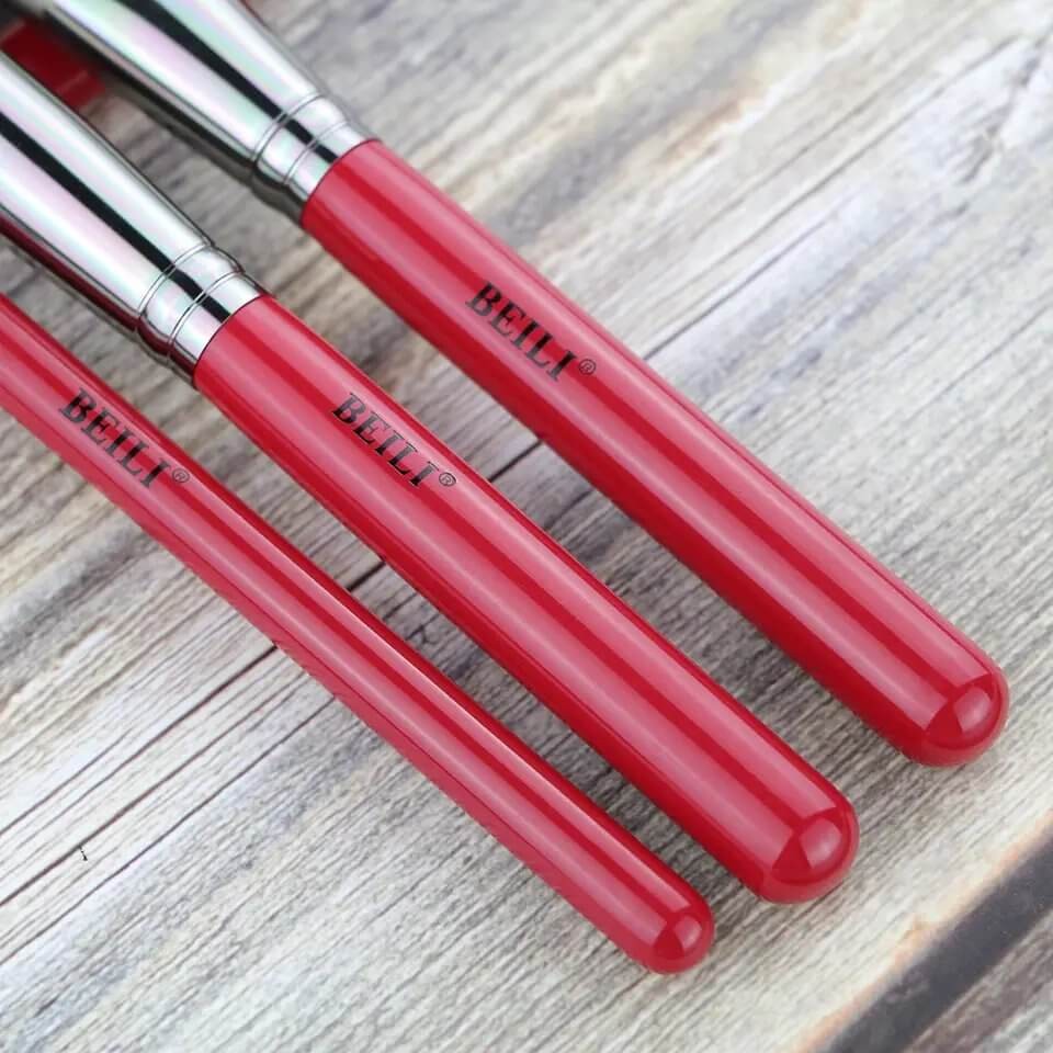 Set 12 pensule make-up Beili Red